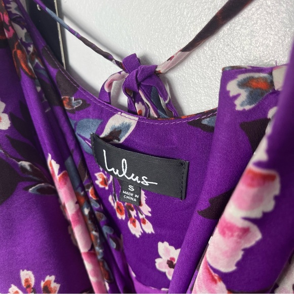 Lulu’s flower print spaghetti strap slip dress - Picture 5 of 7